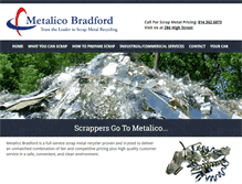 Tablet Screenshot of metalicobradford.com